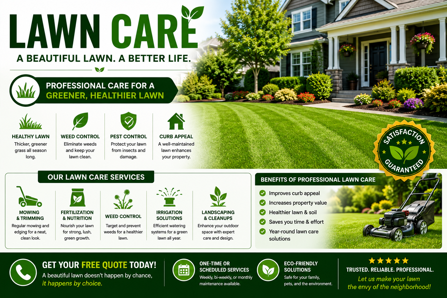 Lawn Care: Keep Your Yard Healthy, Green, and Beautiful