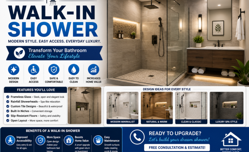 Walk-In Shower: Modern Comfort and Luxury for Your Bathroom