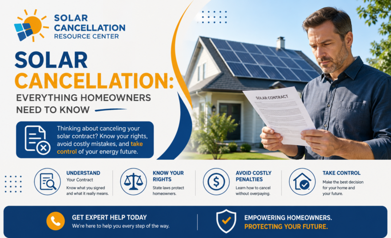 Solar Cancellation: Everything Homeowners Need to Know
